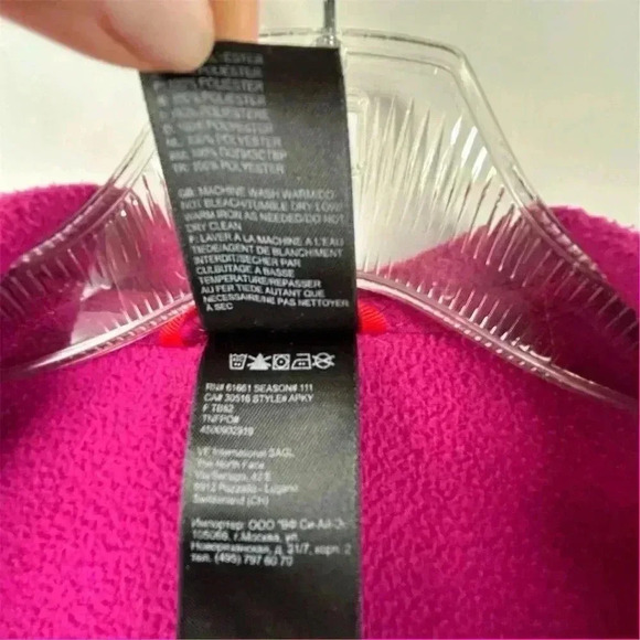 The North Face Women's Pink Full-Zip Fleece Jacket Size S - Picture 7 of 16